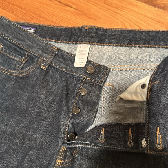 Patagonia Men's Organic Cotton Jeans Sz 36x34 Long Dark Wash
Blue Denim Button - Picture 4 of 8